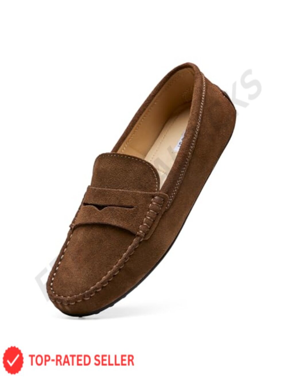 Suede Penny Loafers Classic Slip-On Driving Shoes